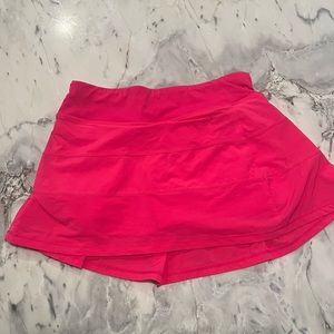 Pink mini athletic tennis skirt. Size extra small.